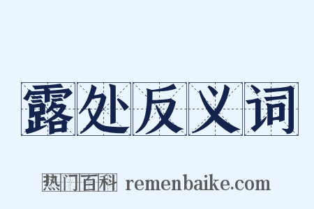 露处反义词是什么意思的图片